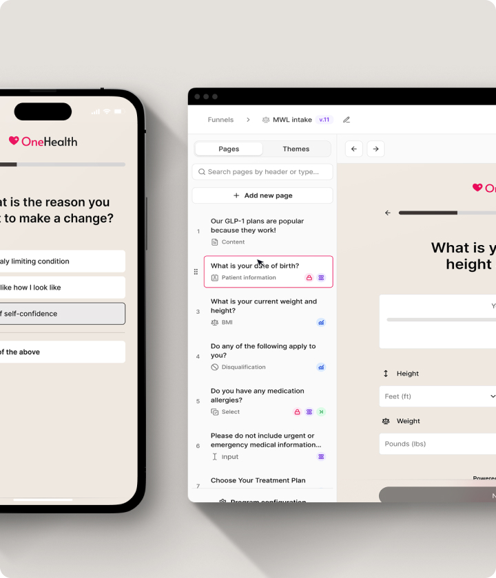 OpenLoop Health product interface